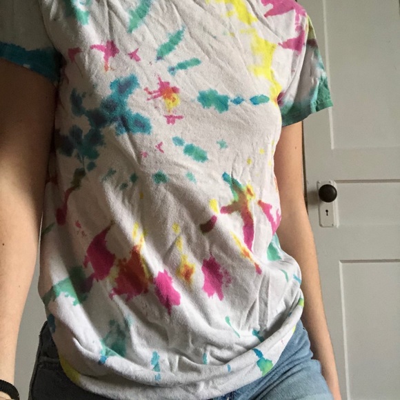 Multicolour Tye Dye Tee - Picture 2 of 2